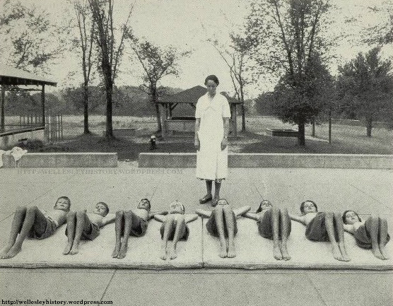 Posture lesson Source: Annual Report of the Convalescent Home (1934)