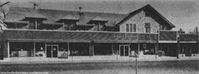 Odd Fellows Building in 1956 (Posted with permission from Wellesley Townsman)